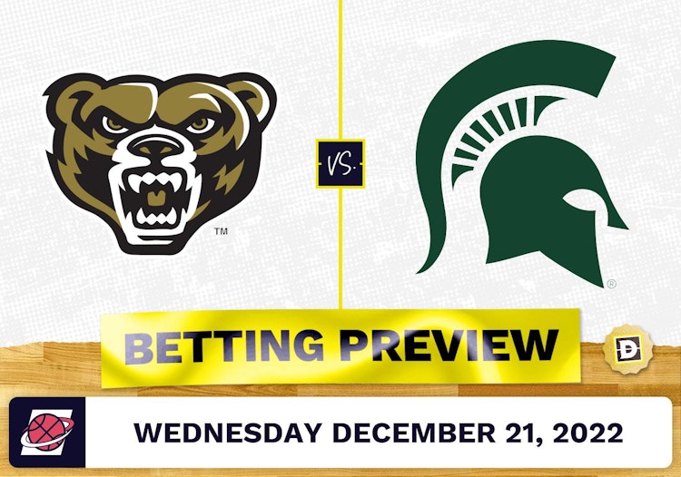 Oakland vs. Michigan State CBB Prediction and Odds - Dec 21, 2022