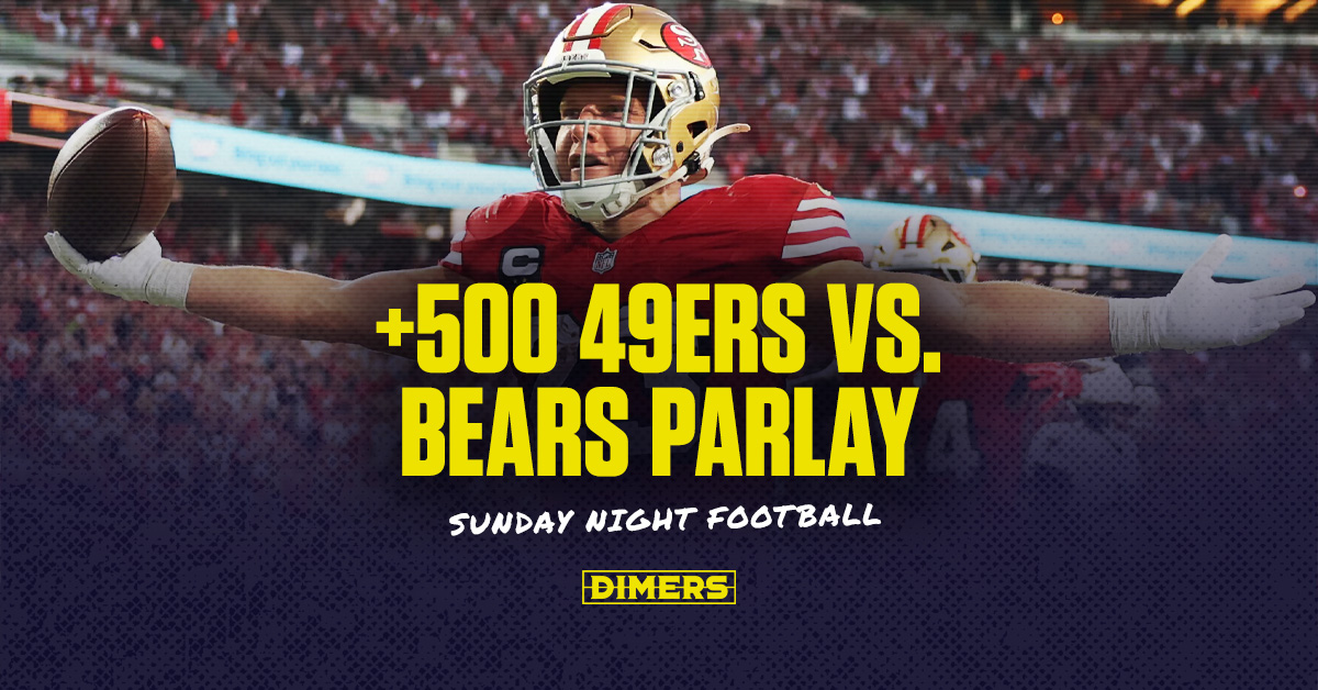 Parlay these 49ers vs. Bears player props at boosted +500 odds for Sunday Night Football betting