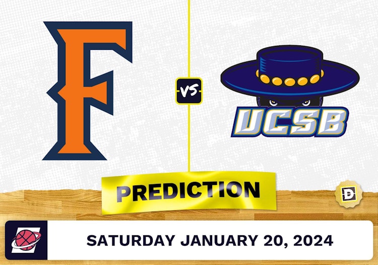 Cal State Fullerton vs. UC Santa Barbara Prediction, Odds, College Basketball Picks [1/20/2024]