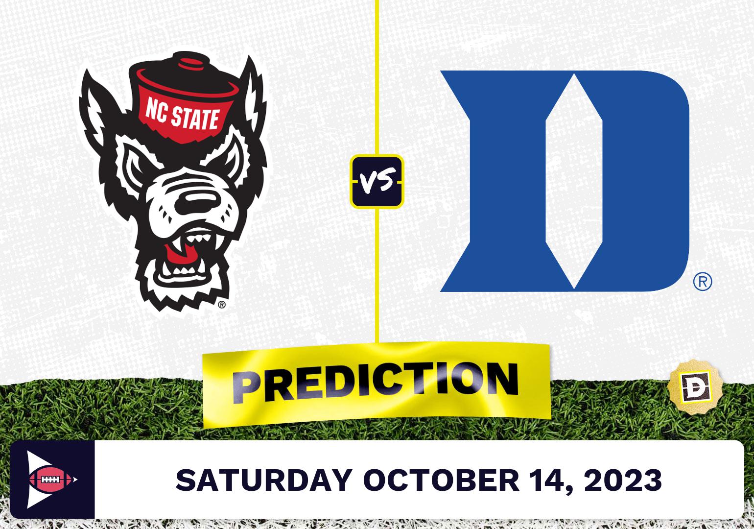 North Carolina State Vs. Duke CFB Prediction And Odds - October 14, 2023