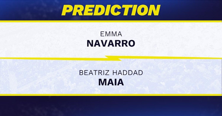 Emma Navarro vs Beatriz Haddad Maia Tennis Prediction.