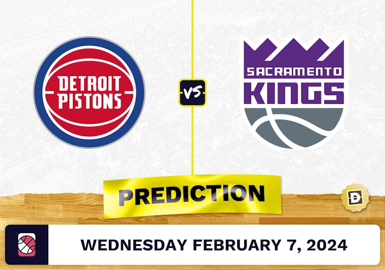 Detroit Pistons vs. Sacramento Kings Prediction, Odds, NBA Picks [2/7/2024]