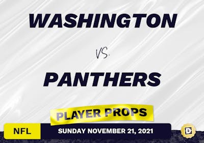 Washington vs. Panthers Projected Player Stats - Nov 21, 2021