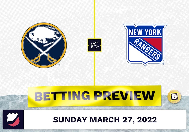 Sabres vs. Rangers Predictions and Odds - Mar 27, 2022