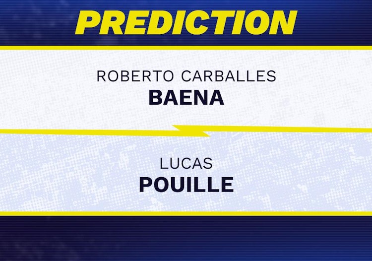 Roberto Carballes Baena vs Lucas Pouille Tennis Prediction.