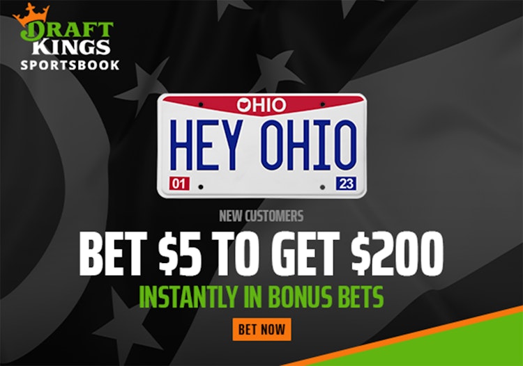 DraftKings Ohio Launch Promo: $200 in Bonus Bets When You Bet $5 in Ohio
