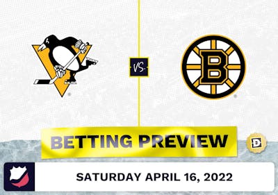 Penguins vs. Bruins Prediction and Odds - Apr 16, 2022