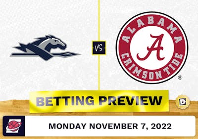 Longwood vs. Alabama CBB Prediction and Odds - Nov 7, 2022