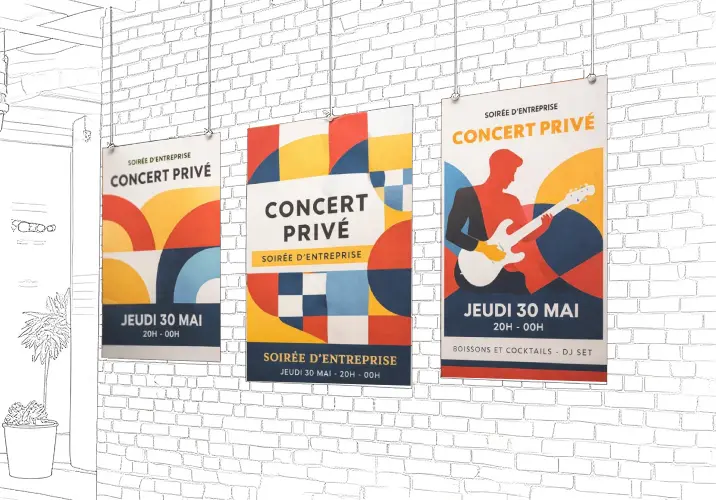 Support PVC souple imprimé pour affichage