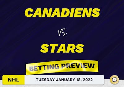 Canadiens vs. Stars Predictions and Odds - Jan 18, 2022