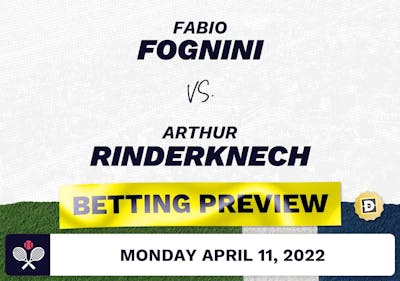 Fabio Fognini vs. Arthur Rinderknech Predictions - Apr 11, 2022