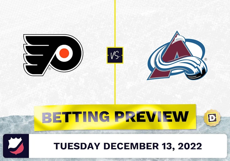 Flyers vs. Avalanche Prediction and Odds - Dec 13, 2022