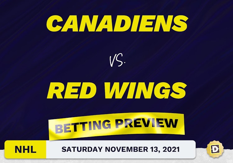 Canadiens vs. Red Wings Predictions and Odds - Nov 13, 2021