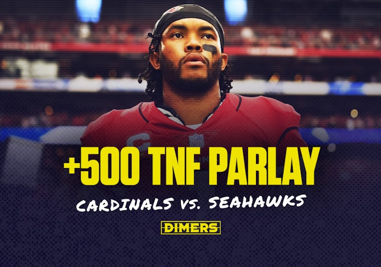 NFL Parlay bet for Thursday Night Football featuring the Cardinals and Seahawks.