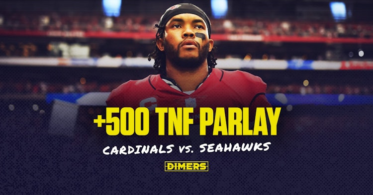 NFL Parlay bet for Thursday Night Football featuring the Cardinals and Seahawks.