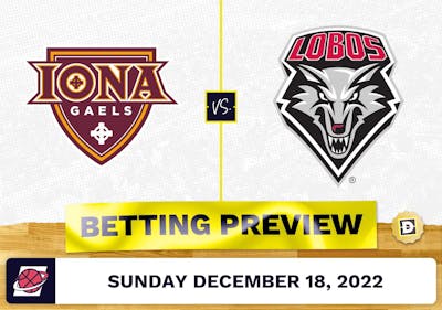 Iona vs. New Mexico CBB Prediction and Odds - Dec 18, 2022