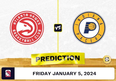 Atlanta Hawks vs. Indiana Pacers Prediction, Odds, NBA Picks  [1/5/2024]