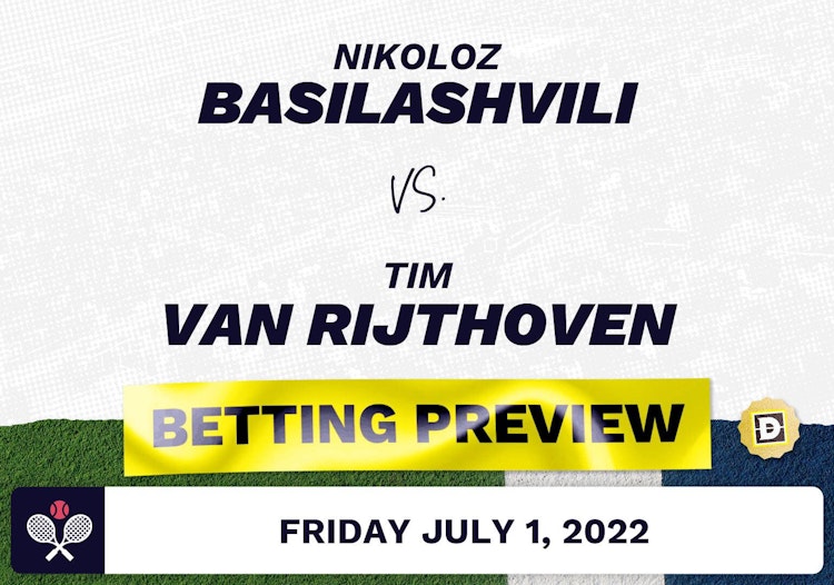 Nikoloz Basilashvili vs. Tim van Rijthoven Predictions - Jul 1, 2022