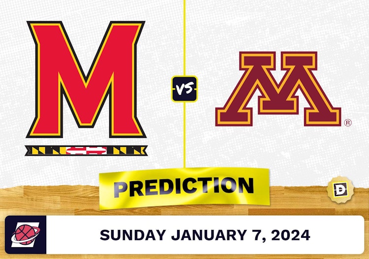 Maryland vs. Minnesota Prediction, Odds, College Basketball Picks  [1/7/2024]