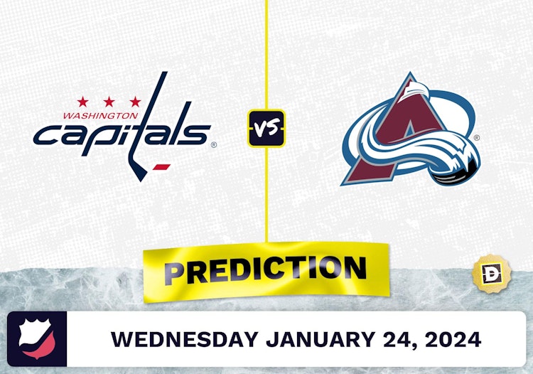 Washington Capitals vs. Colorado Avalanche Prediction, Odds, NHL Picks [1/24/2024]