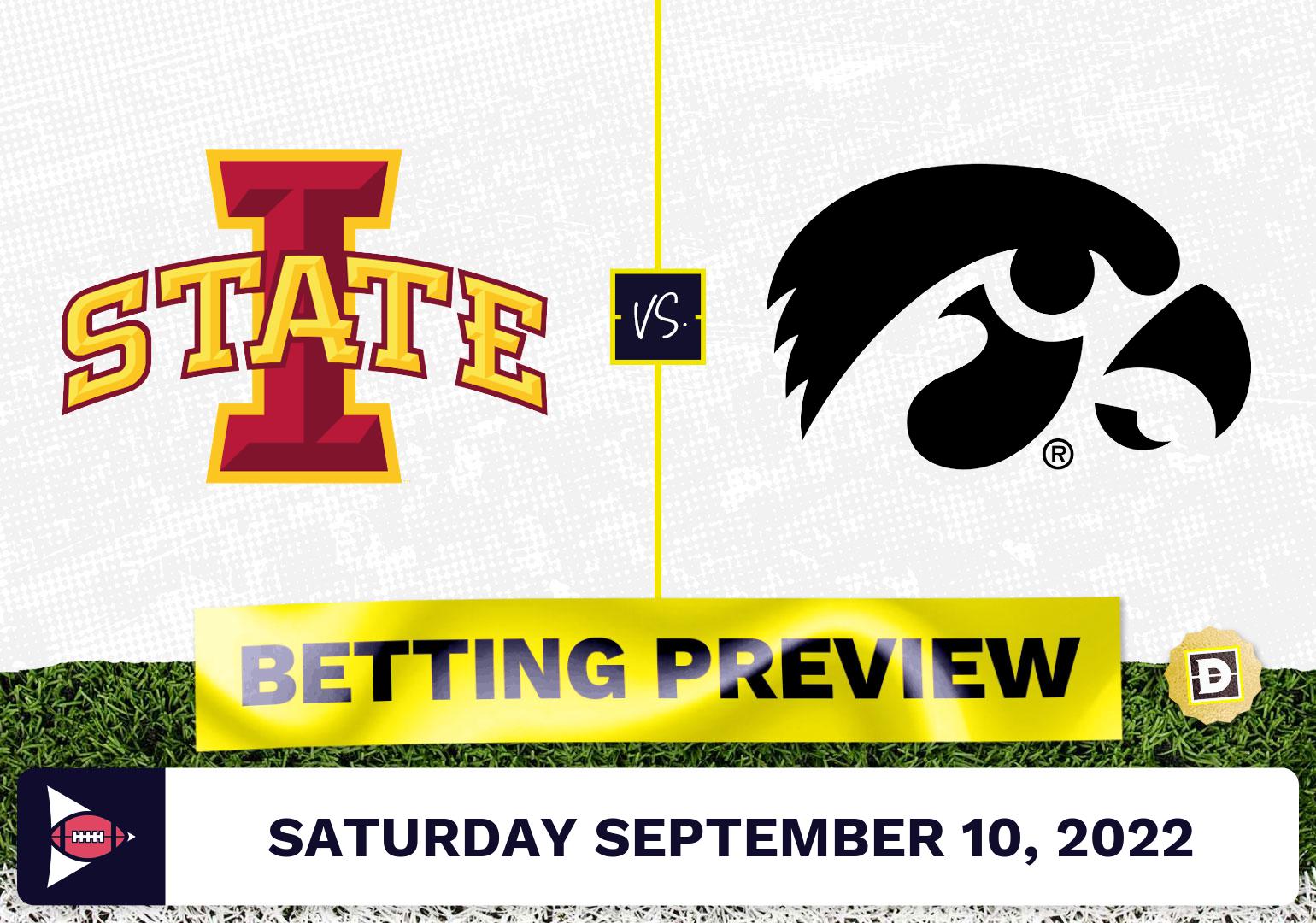 Iowa State Vs. Iowa CFB Prediction And Odds - Sep 10, 2022