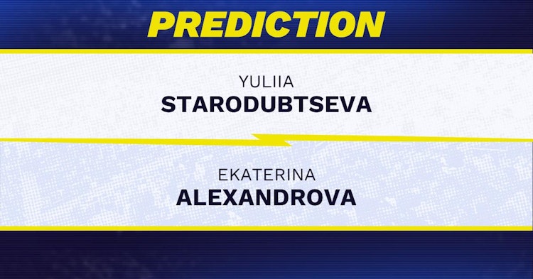 Yuliia Starodubtseva vs Ekaterina Alexandrova Tennis Prediction.