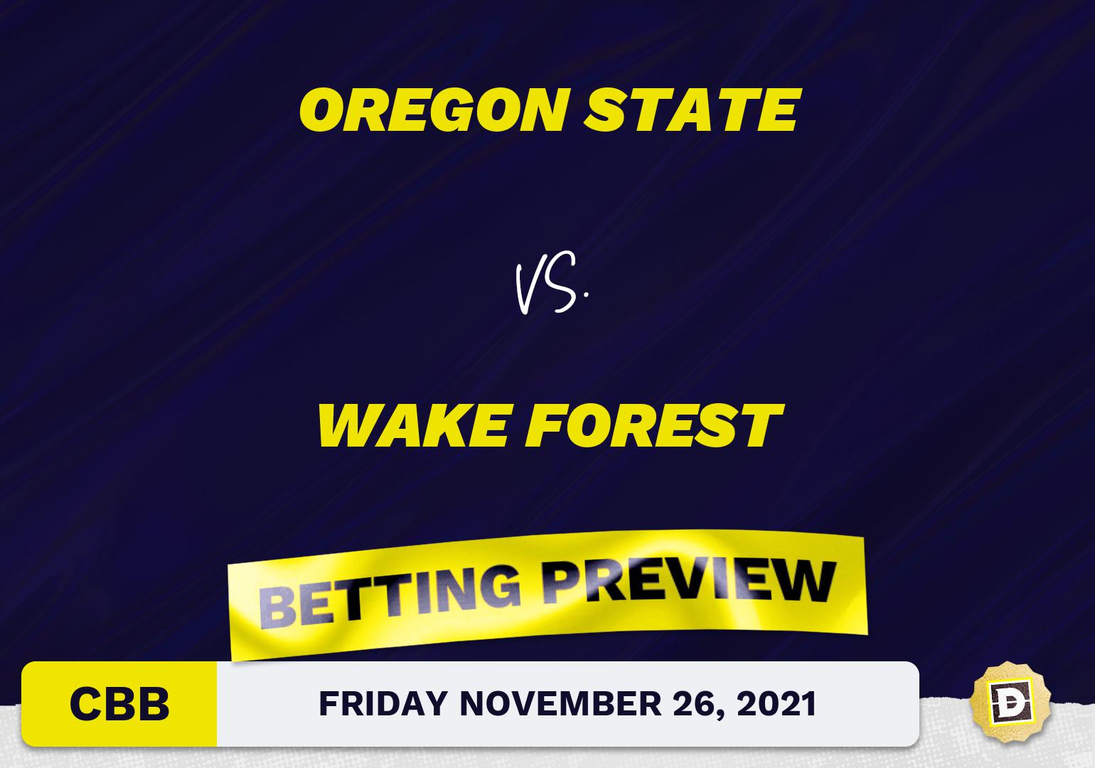 Oregon State vs. Wake Forest CBB Predictions and Odds - Nov 26, 2021