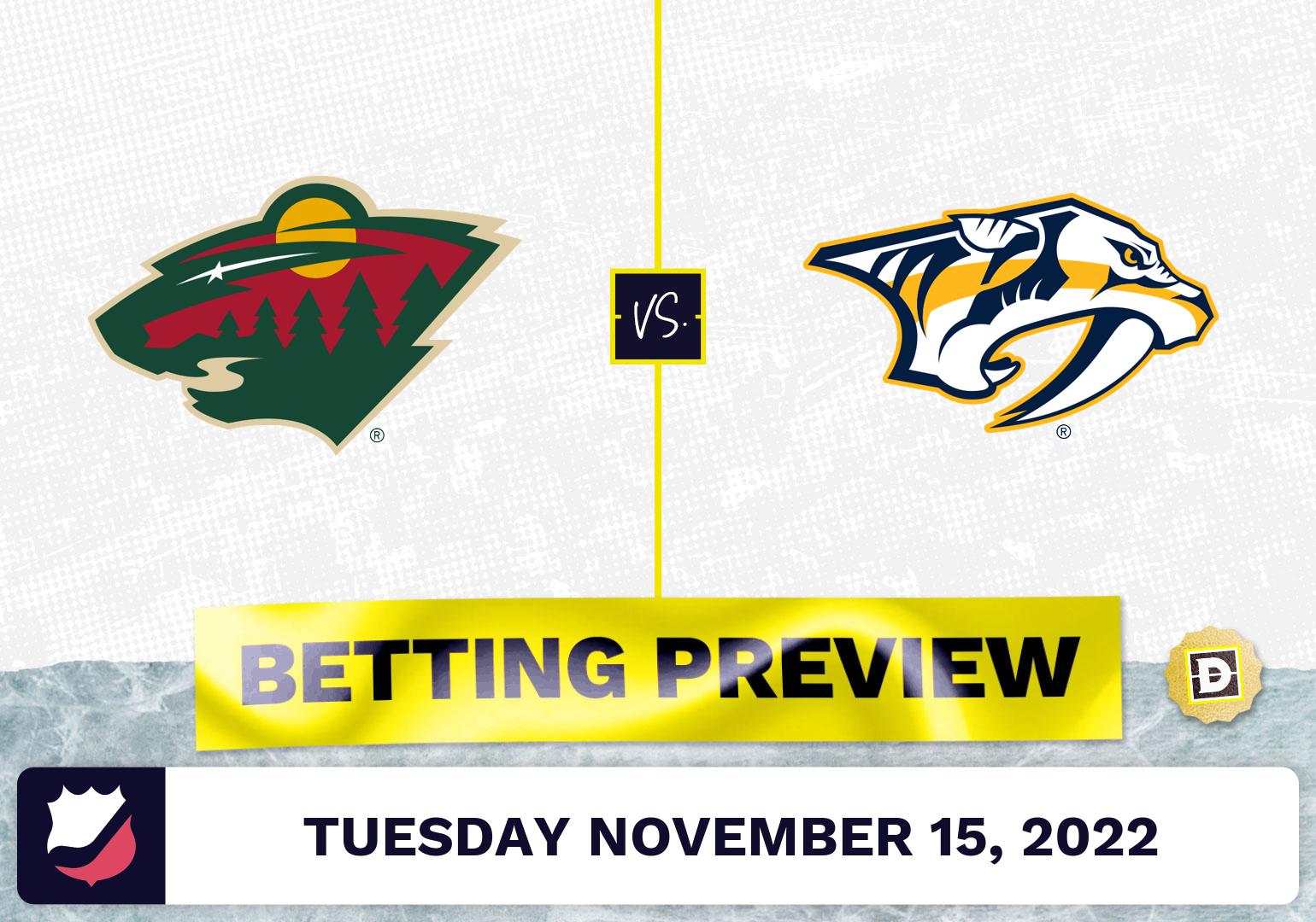 Wild vs. Predators Prediction and Odds - Nov 15, 2022