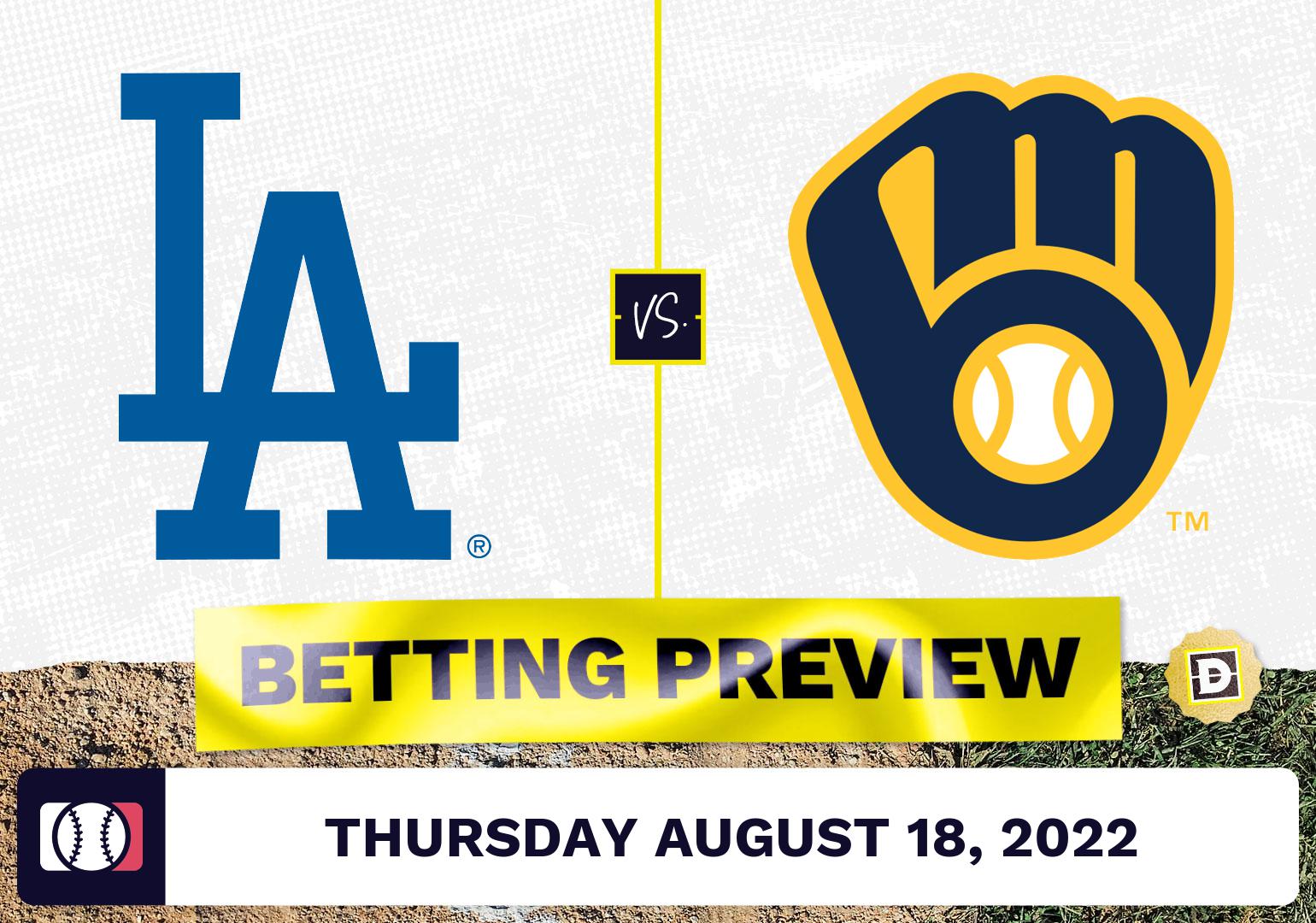 Dodgers vs. Brewers Prediction and Odds - Aug 18, 2022
