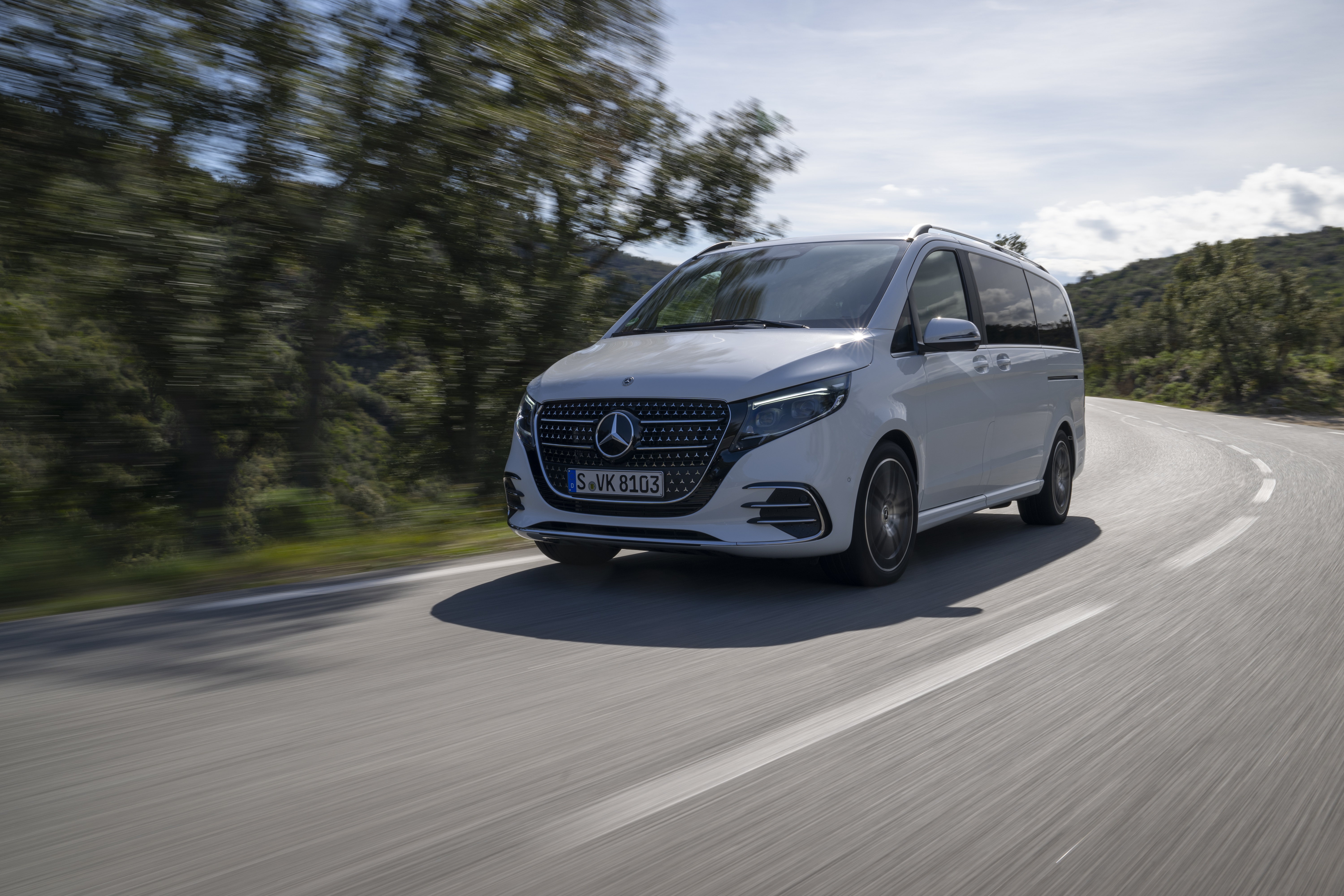 Das Extior des Mercedes-Benz EQV