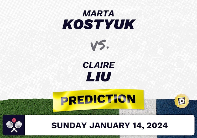 Marta Kostyuk vs. Claire Liu Prediction, Odds, Picks Australian Open 2024