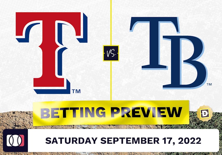 Rangers vs. Rays Prediction and Odds - Sep 17, 2022
