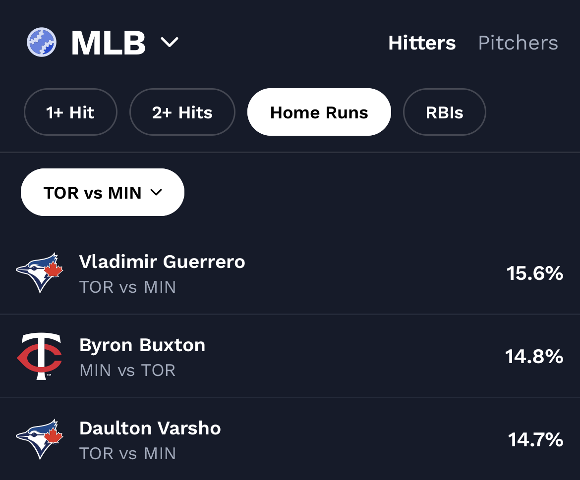 MLB Home run picks today