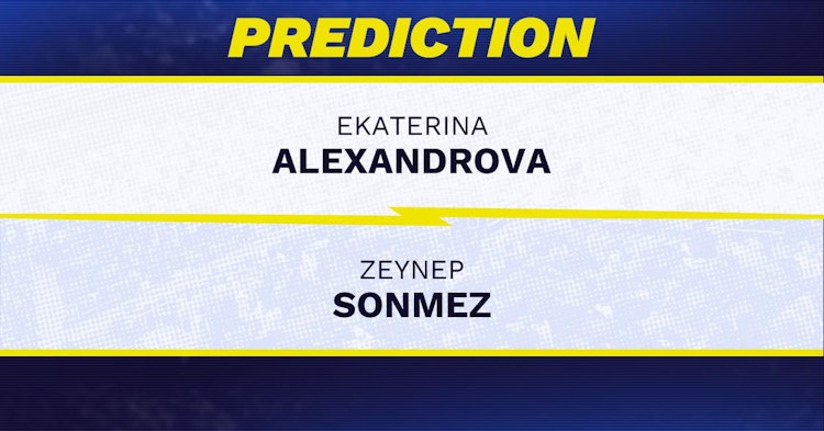 Ekaterina Alexandrova vs Zeynep Sonmez Tennis Prediction.