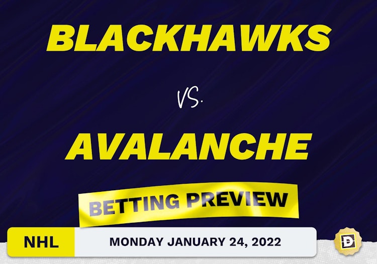 Blackhawks vs. Avalanche Predictions and Odds - Jan 24, 2022