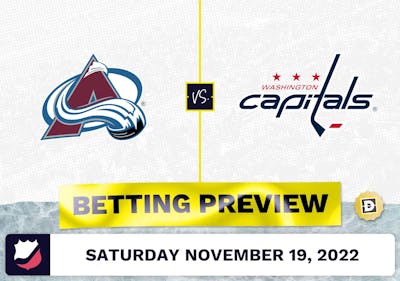 Avalanche vs. Capitals Prediction and Odds - Nov 19, 2022