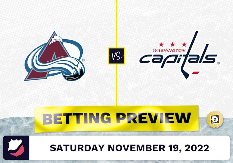 Avalanche vs. Capitals Prediction and Odds - Nov 19, 2022