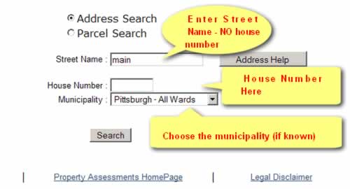 Allegheny County Search Tutorial