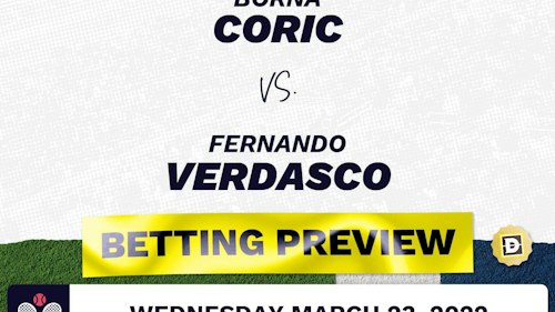 Borna Coric vs. Fernando Verdasco Predictions - Mar 23, 2022