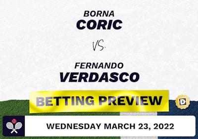 Borna Coric vs. Fernando Verdasco Predictions - Mar 23, 2022