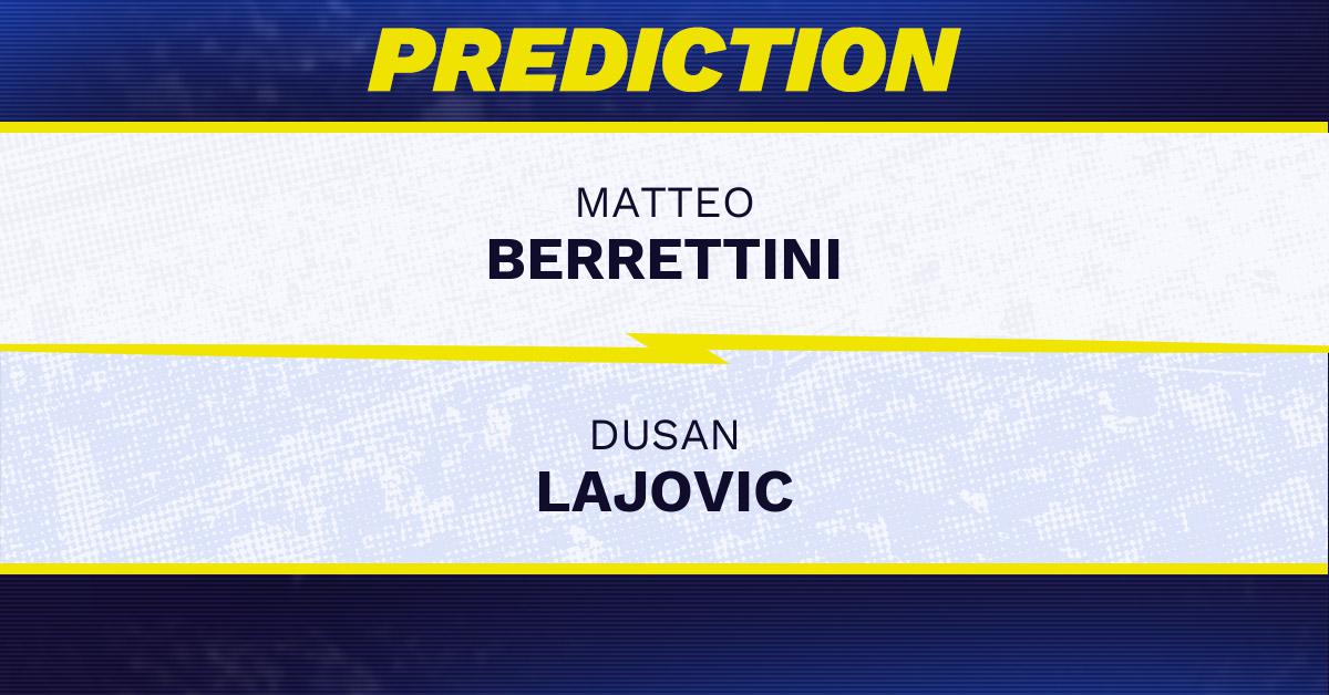 Matteo Berrettini vs Dusan Lajovic Tennis Prediction.
