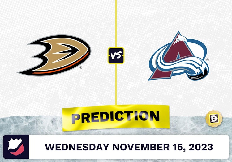 Ducks vs. Avalanche Prediction and Odds - November 15, 2023