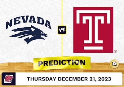 Nevada vs. Temple Prediction, Odds, College Basketball Picks  [12/21/2023]