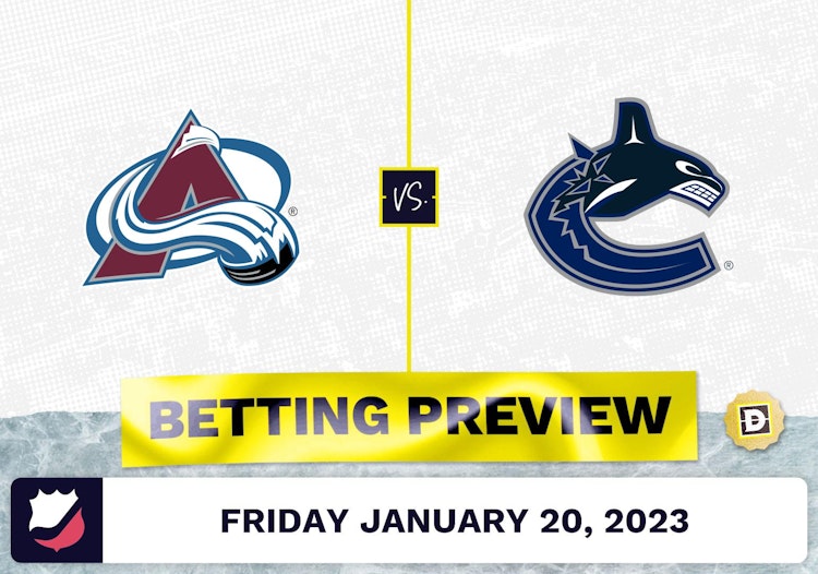 Avalanche vs. Canucks Prediction and Odds - Jan 20, 2023