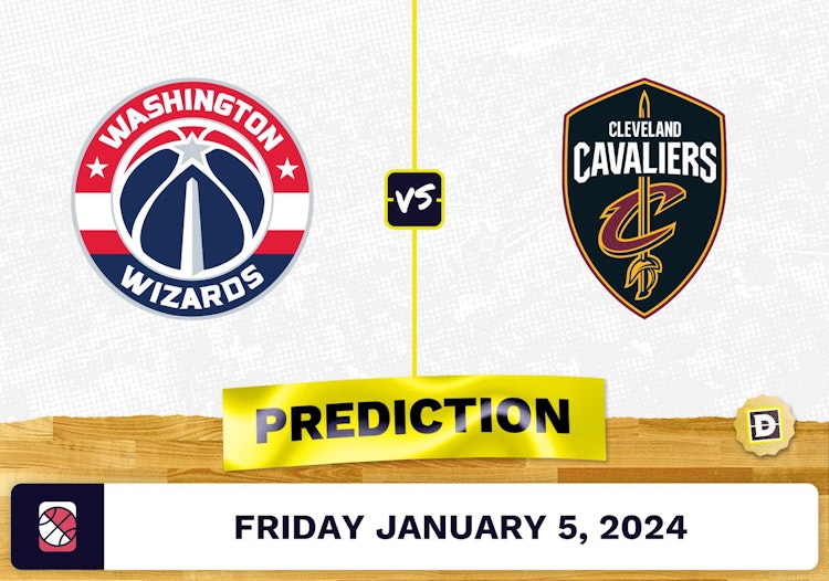 Washington Wizards vs. Cleveland Cavaliers Prediction, Odds, NBA Picks  [1/5/2024]