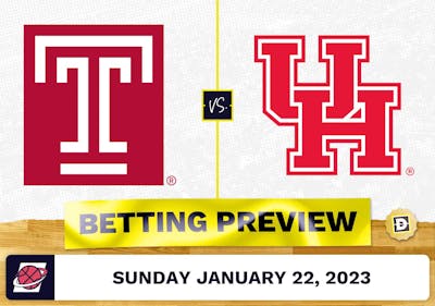 Temple vs. Houston CBB Prediction and Odds - Jan 22, 2023