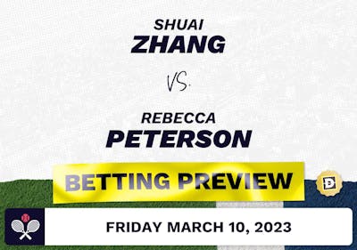 Shuai Zhang vs. Rebecca Peterson Predictions - Mar 10, 2023