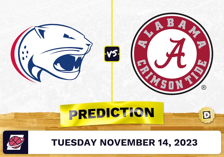 South Alabama vs. Alabama Basketball Prediction - November 14, 2023