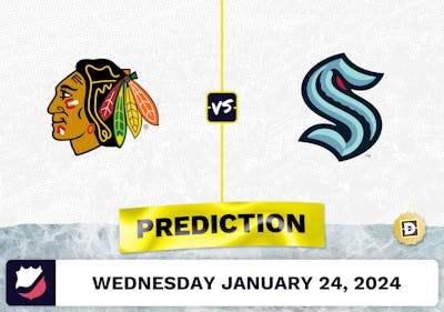 Chicago Blackhawks vs. Seattle Kraken Prediction, Odds, NHL Picks [1/24/2024]