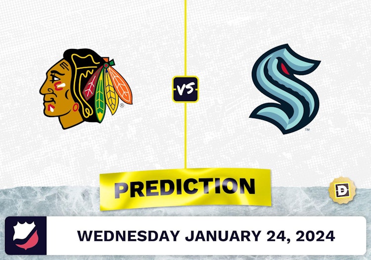 Chicago Blackhawks vs. Seattle Kraken Prediction, Odds, NHL Picks [1/24/2024]